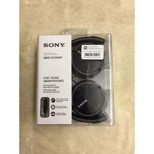 Sony On-the-Ear Wired Headphones-Black (MDR-ZX310APBZ)